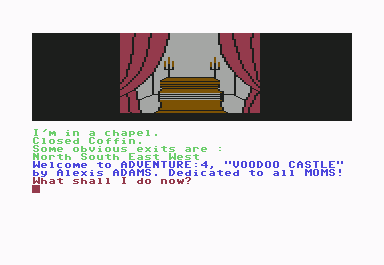 Voodoo CASTLE screenshot 3 for Commodore 64